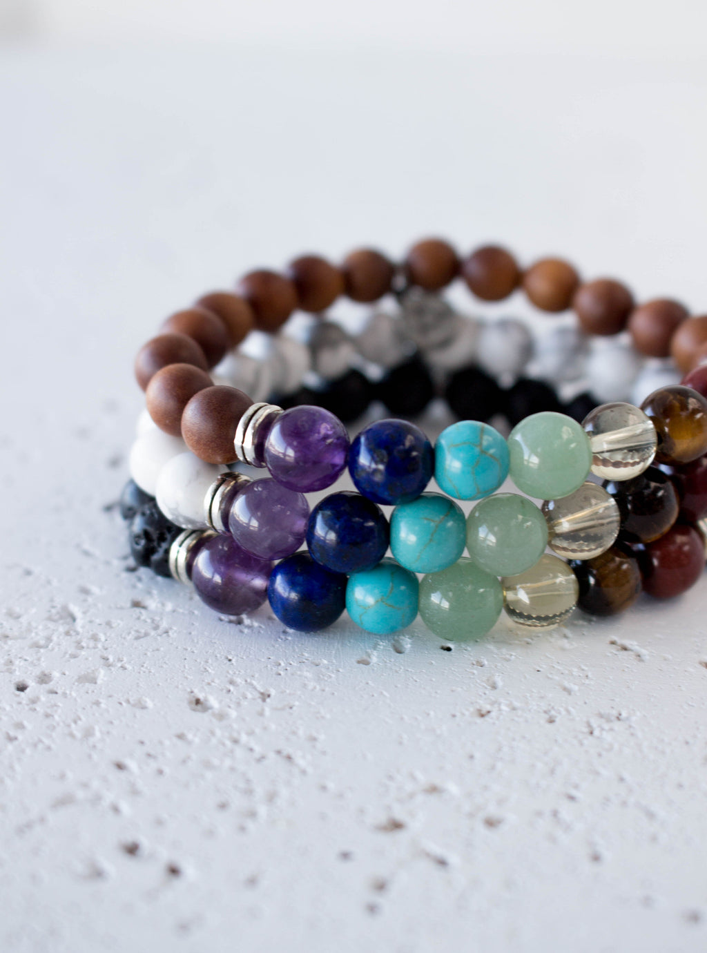 Obsidian 7 Chakra Bracelet - Mi Chakra