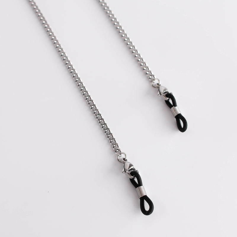 Simple Silver glasses chain