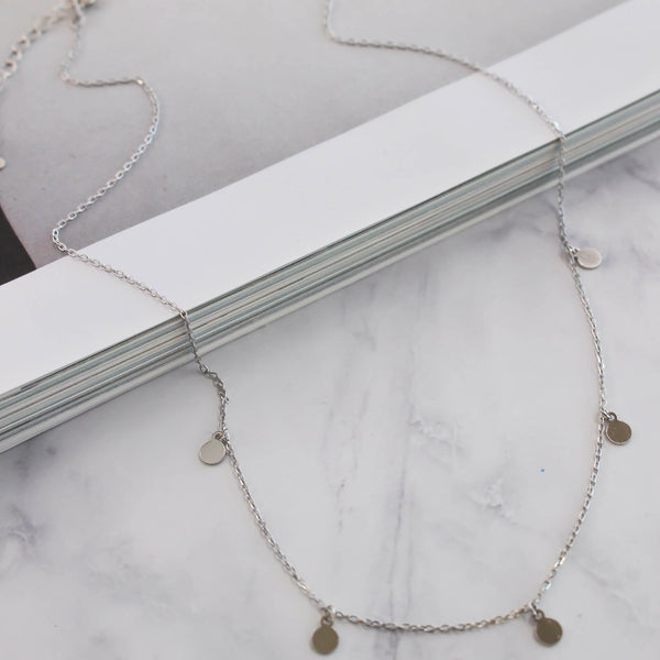 Inzatt silver Necklace 