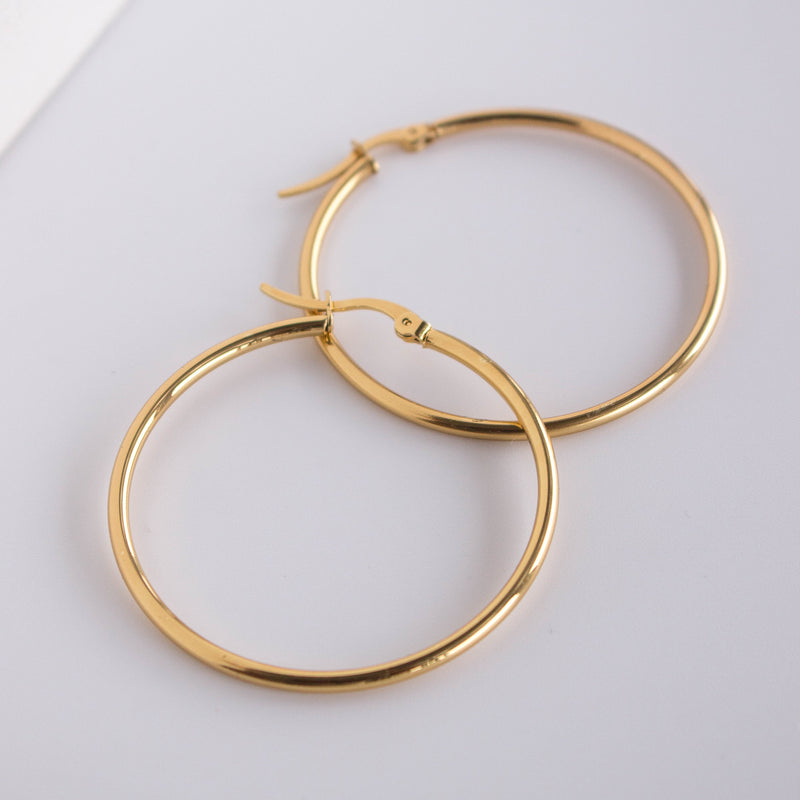 Gold loop Earrings