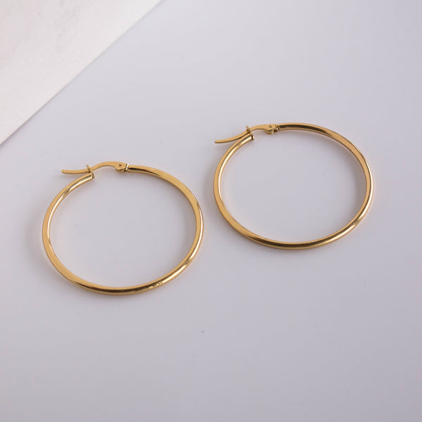 Gold loop Earrings