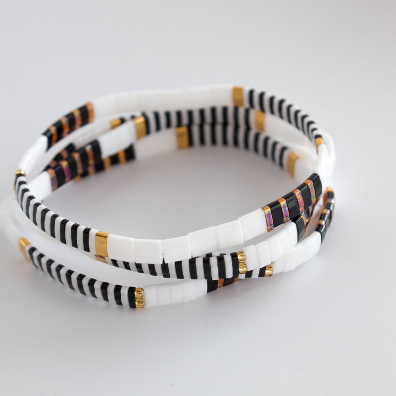 Miyu Black and White Bracelet